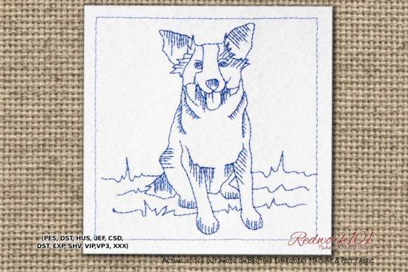 Australian Shepherd Dog Redwork Review