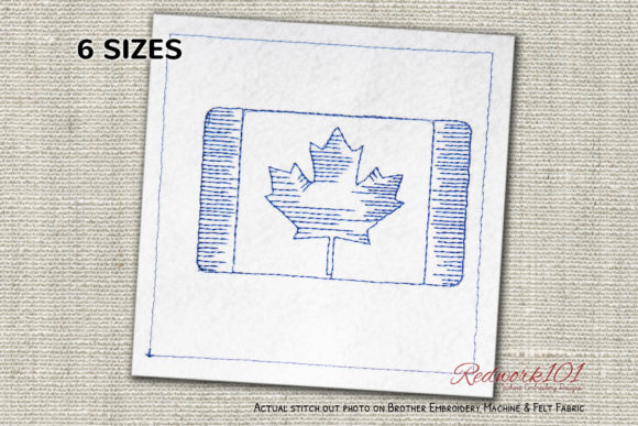 Canada Flag Bluework Embroidery Review