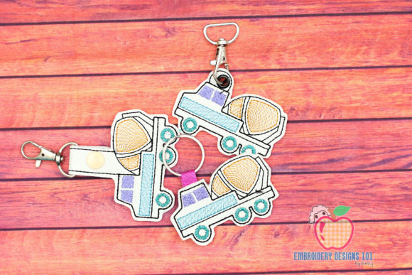 Cement Mixer Truck ITH Key Fob Pattern Review