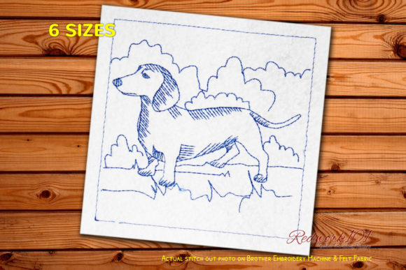 Cute Dachshund Dog Embroidery Design Review