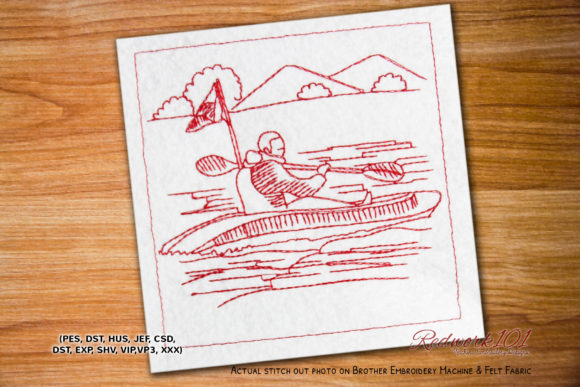 Lake Boating Embroidery Review