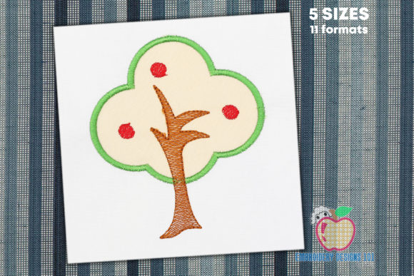 Tree with Fruits Applique for Kids
