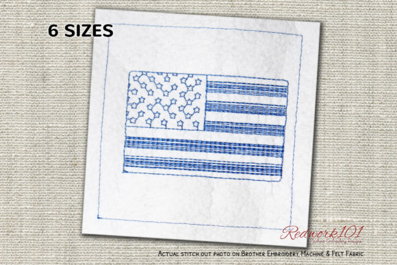 United States of America Redwork Embroidery Review