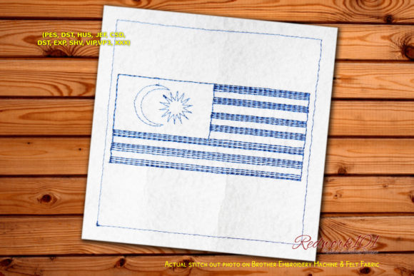 Wavy Malaysia Flag Redwork Review