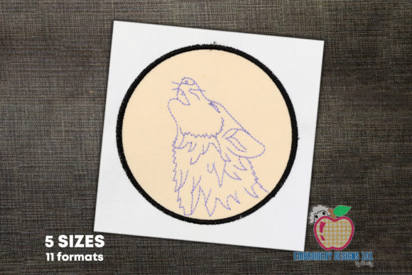 Wolf Face Inside the Night Moon Applique Review